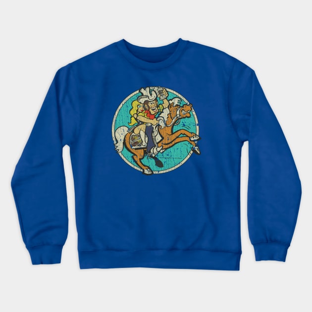 Falstaff Beer Fearless & Fannie Rodeo Rider 1974 Crewneck Sweatshirt by JCD666